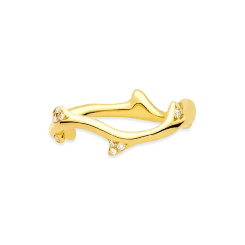 Dior Bois de Rose Earrings Ring "Yellow Gold/Diamond"
