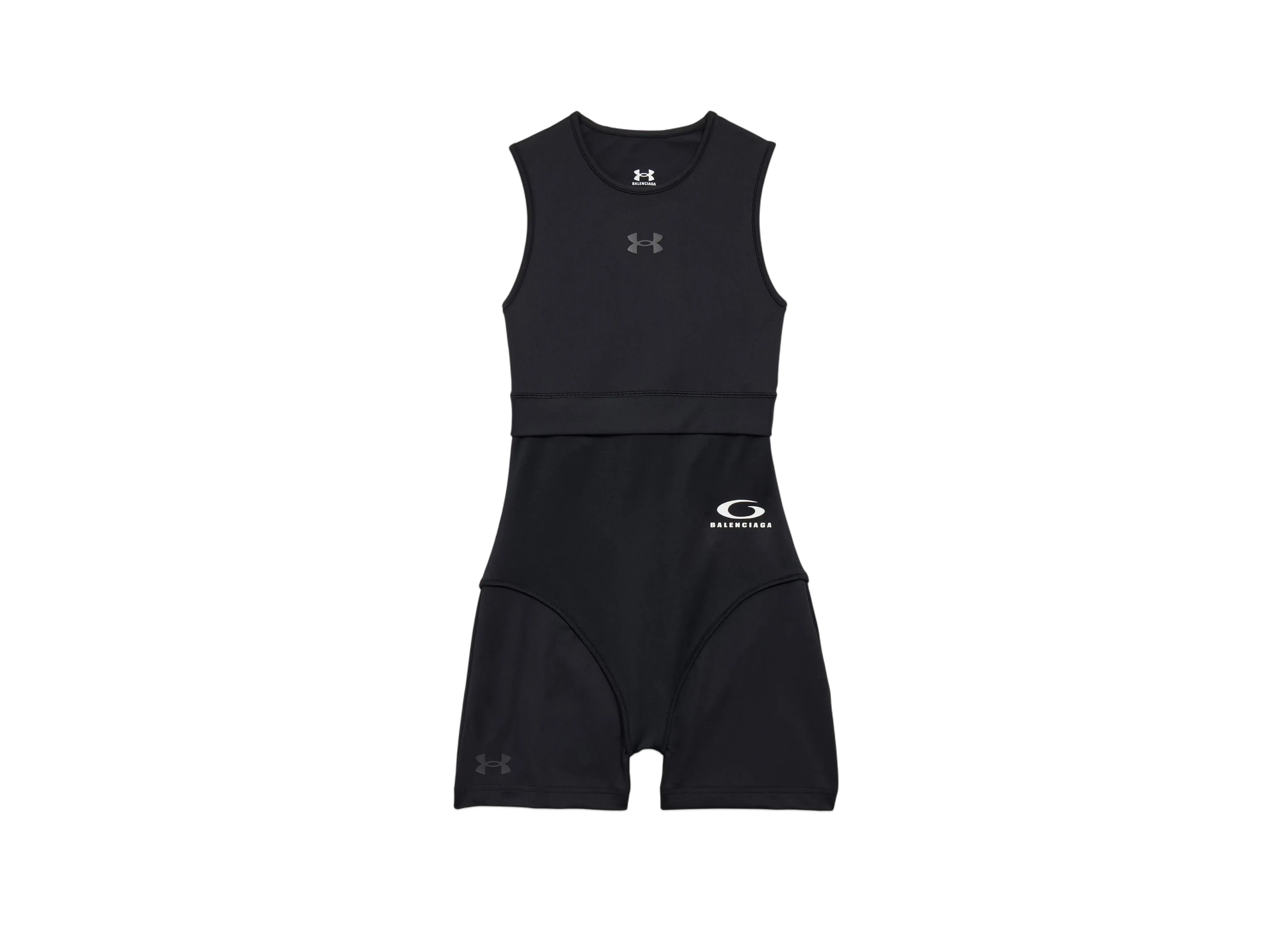 BALENCIAGA x Under Armour Women's Layered Cycling Bodysuit "Black"