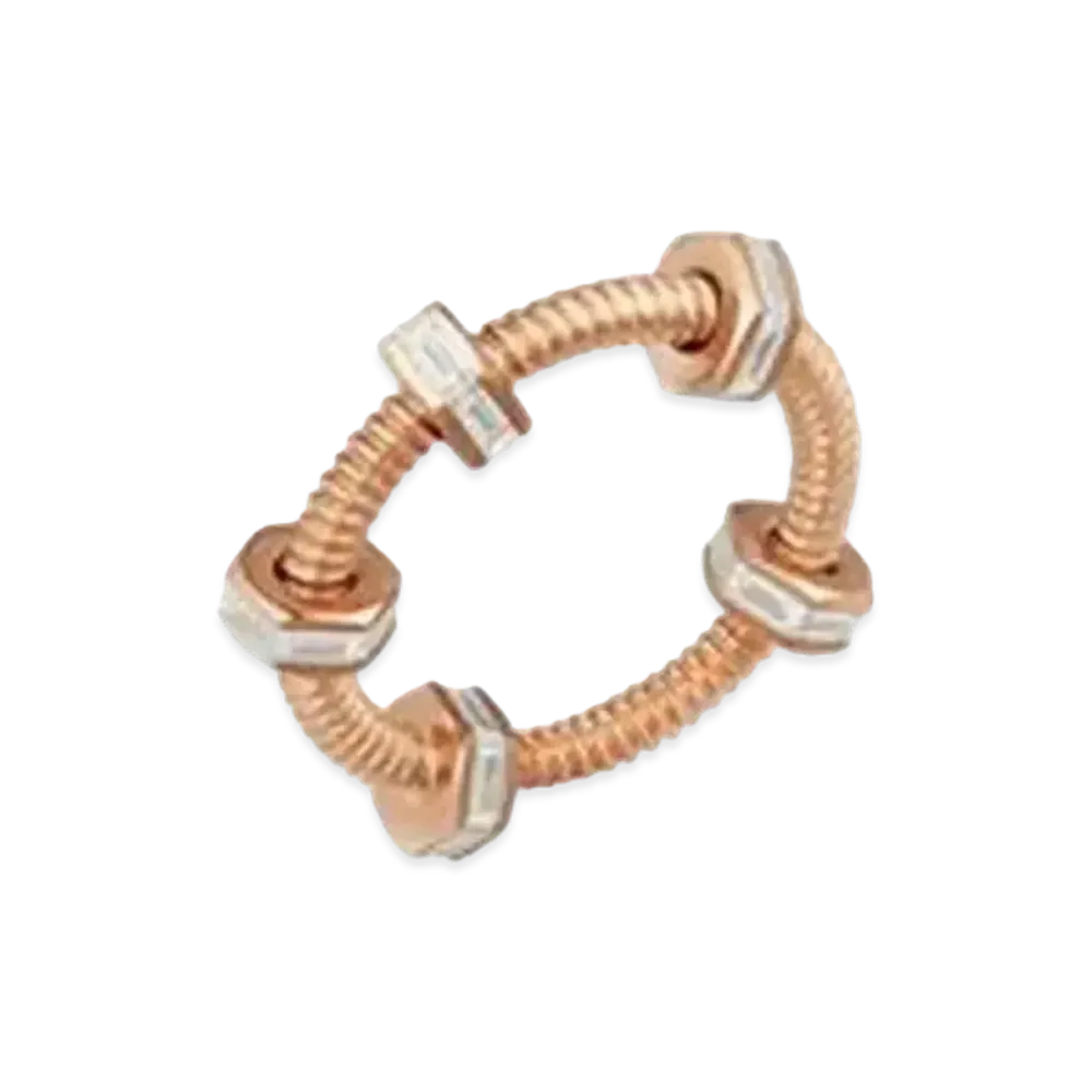 Cartier Ecrou De Cartier Rin "Pink Gold/Diamond"