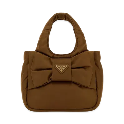 PRADA Women's Re-Nylon Mini Handbag "Camel"