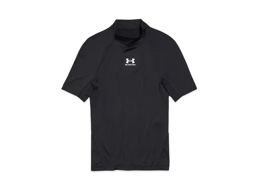 BALENCIAGA x Under Armour Women's Mock Neck T-Shirt "Black"