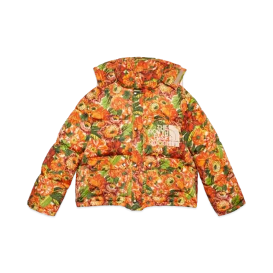 GUCCI x The North Face Nylon Bomber Jacket "Orange"
