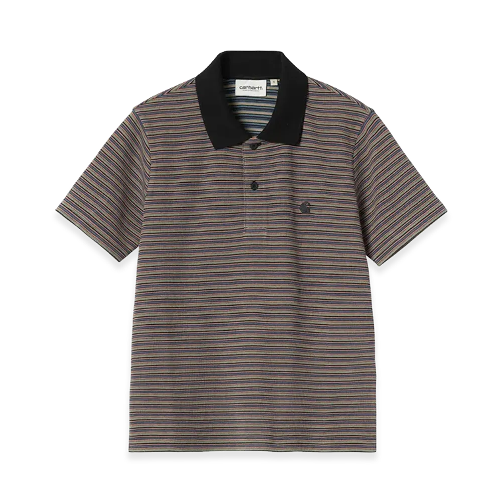 Carhartt WIP Women's S/S Dion Polo "Dion Stripe Lily"