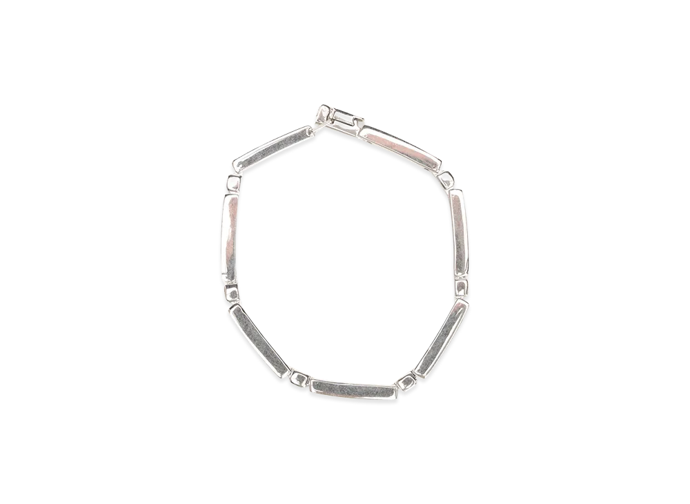 Saint Laurent Bracelet With Metal Bars "Silver"