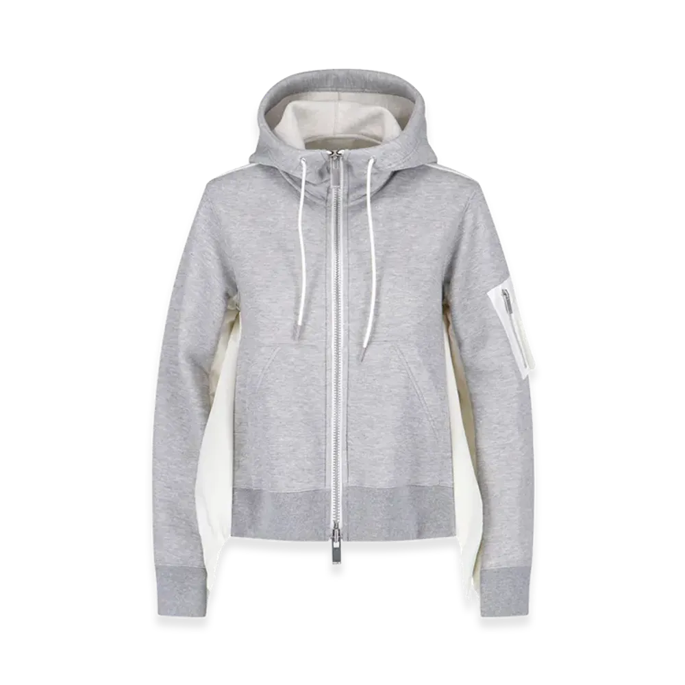 sacai Women's Sweaters "Gray/White"