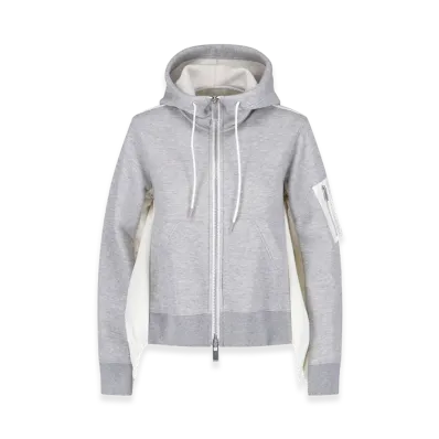 sacai Women's Sweaters "Gray/White"