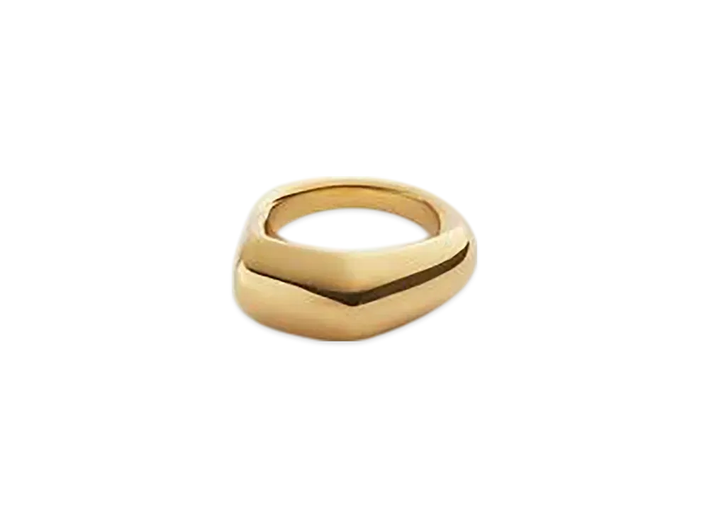 Bottega Veneta Small Fin Ring "Yellow Gold"