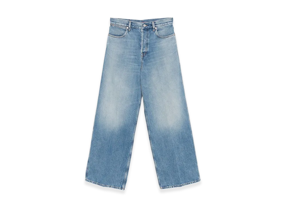GUCCI Women's Denim Wide-Leg Jeans "Blue"