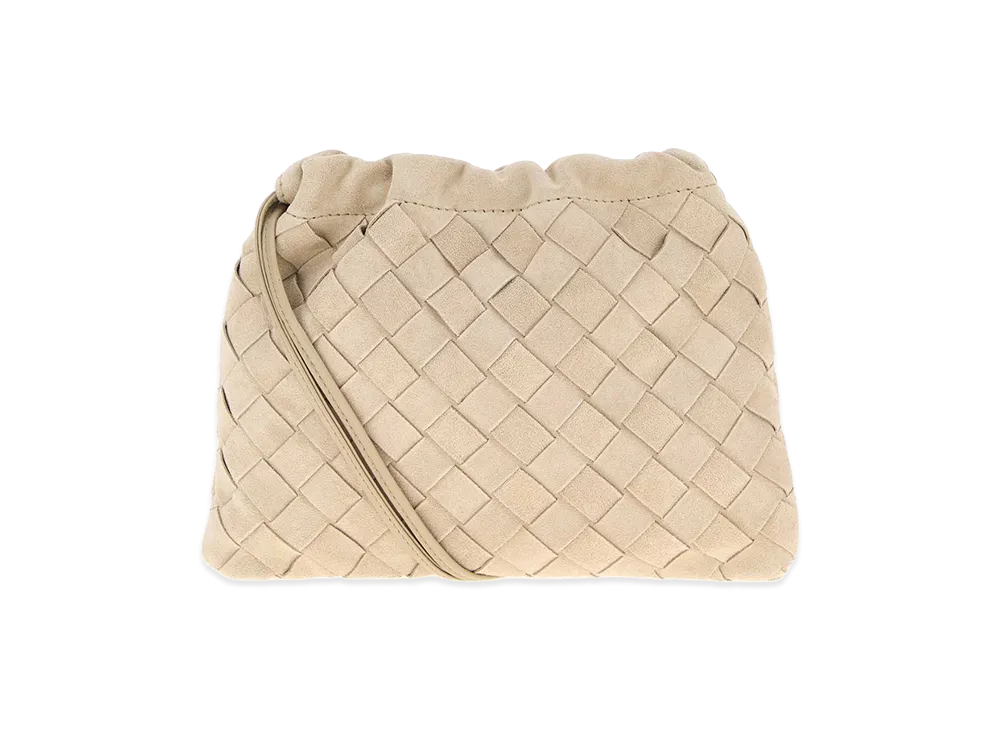 Bottega Veneta Women's Sand Suede Crossbody Bag "Beige/Tan"