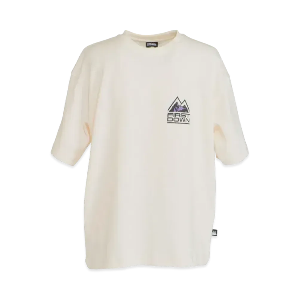 FIRST DOWN GRAPHIC S/S T "Off White"