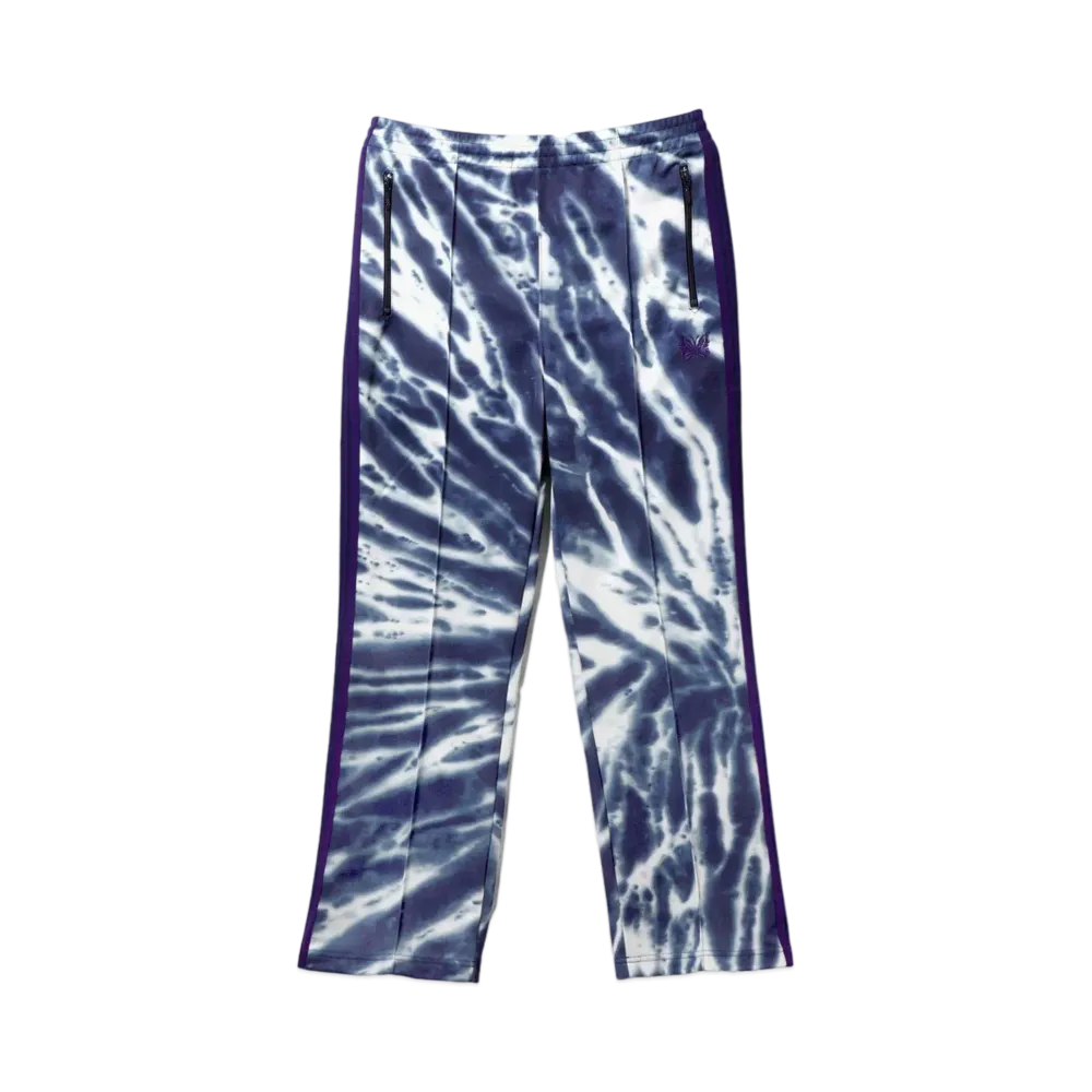 Needles for NEPENTHES Track Pant - Poly Smooth / Tie Dye Printed "Indigo"
