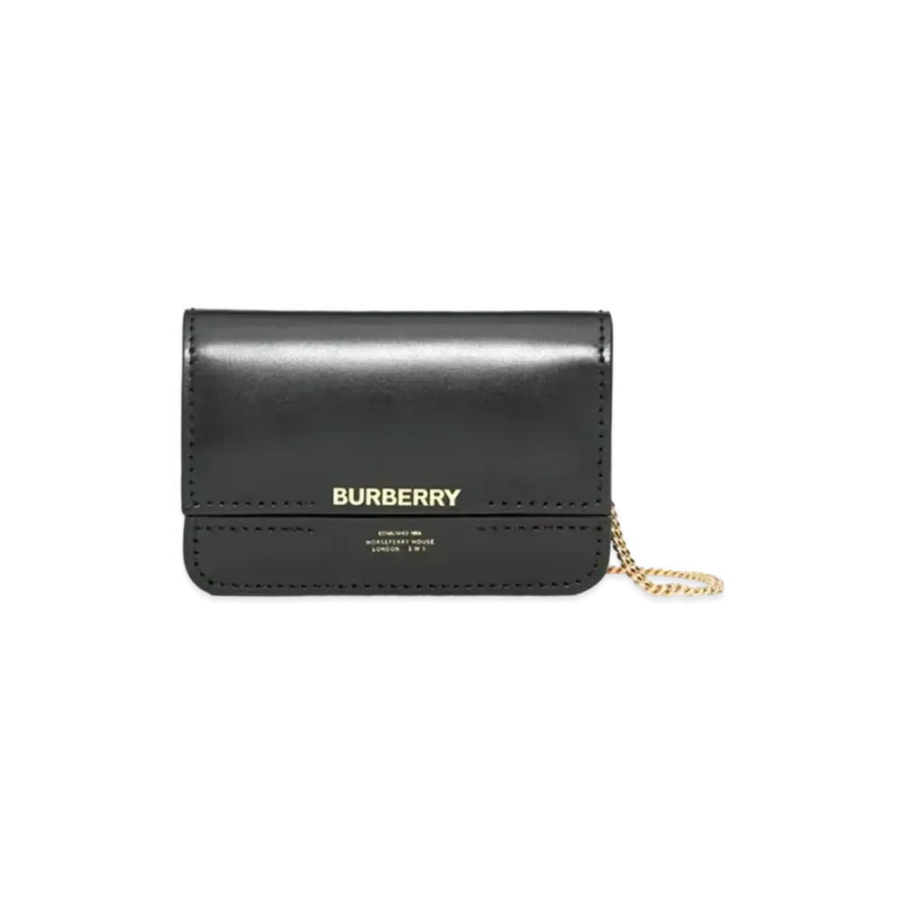Burberry Jody Leather Card Case "Black"