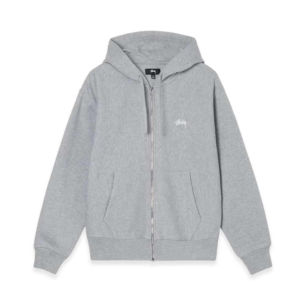 Stussy Overdyed Zip Hoodie 2021 "Grey Heather"