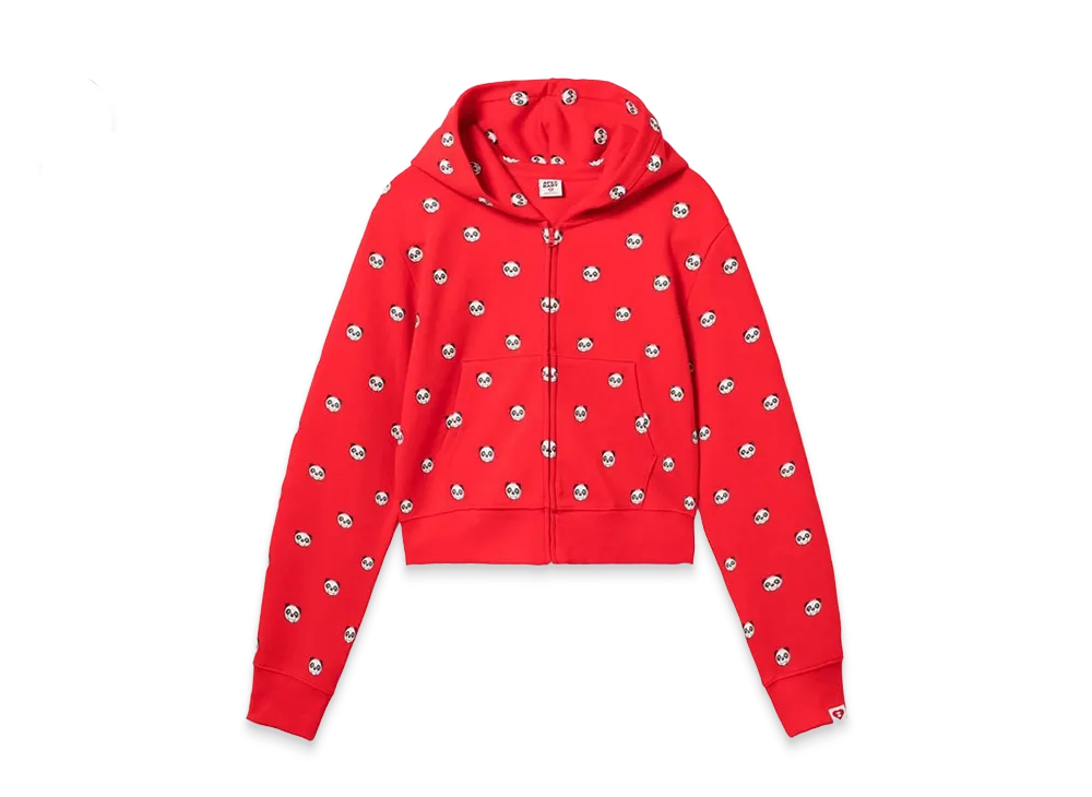 A BATHING APE Women's Milo Pd Hooded Zip Up Sweat "Red"