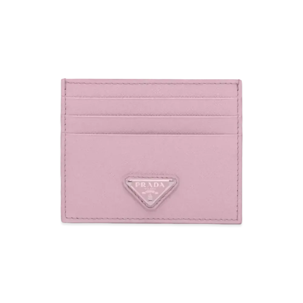 PRADA Saffiano Leather Card Holder "Alabaster"
