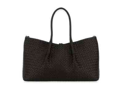 Bottega Veneta Women's Leather Pinacoteca Shopping Bag "Black"