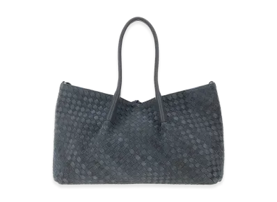 Bottega Veneta Women's Air Force Suede Large Pinacoteca Shopping Bag "Light Blue"