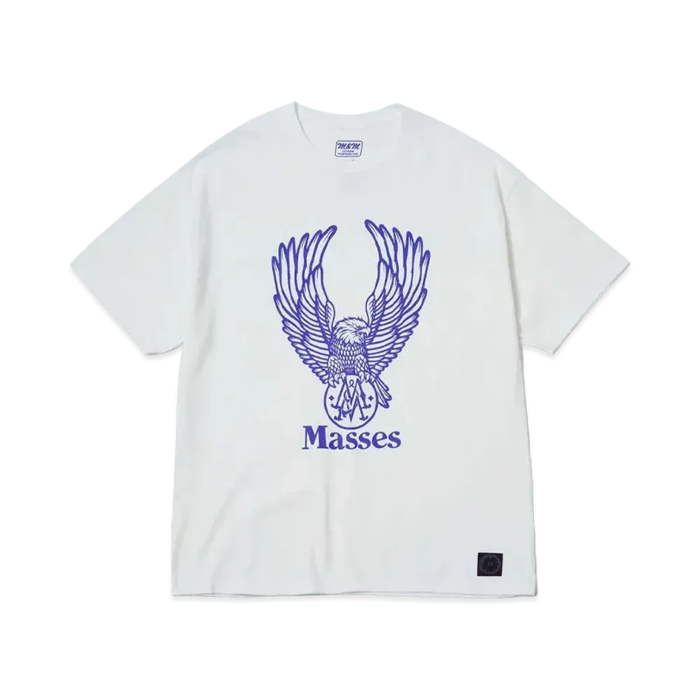 M&M x MASSES T-SHIRT FLYING EAGLE M "WHITE"