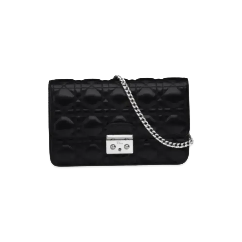 Dior Lambskin Promenade Large Wallet "Black"