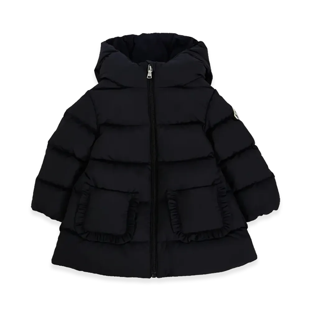 MONCLER Kids Jacket With Logo And Hood "Black"