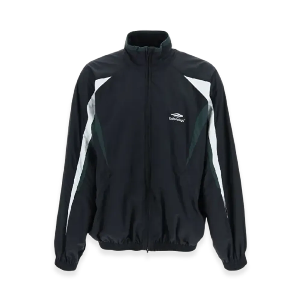 BALENCIAGA 3B Sports Icon Track Jacket "Black White"