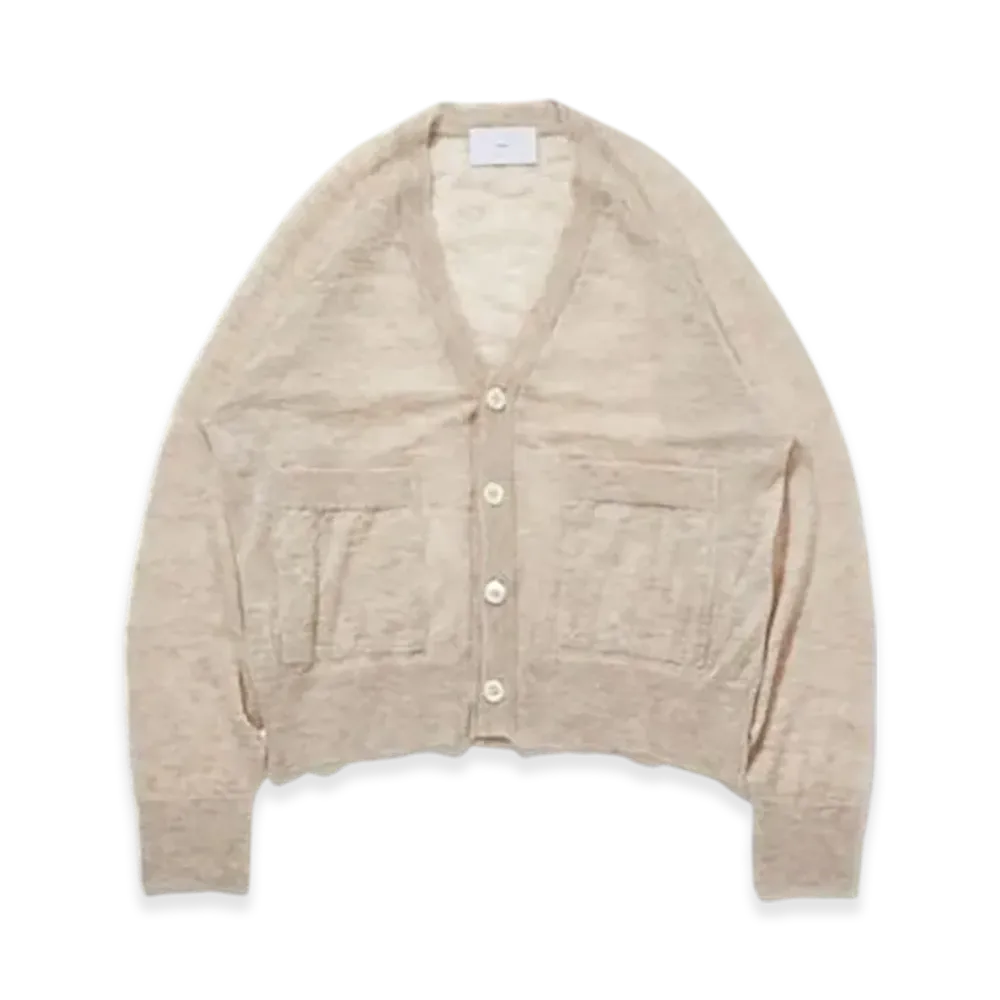 SUGARHILL Mohair Knit Cardigan "Beige"