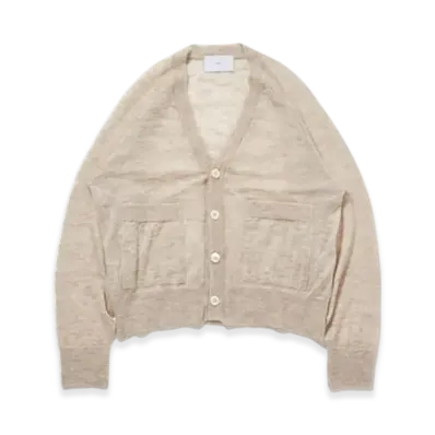 SUGARHILL Mohair Knit Cardigan "Beige"