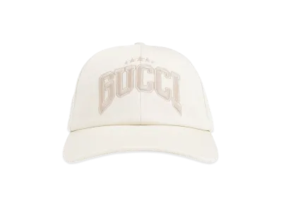 GUCCI Cotton Baseball Cap "White"