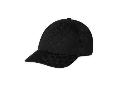 GUCCI GG Polyester Ripstop Baseball Cap "Black"