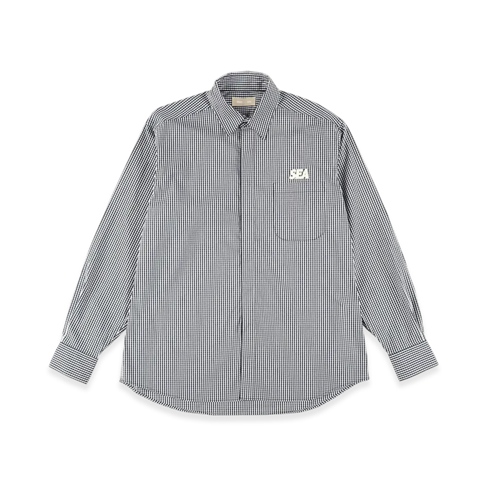 WIND AND SEA Cozy Gingham Check Shirt "Blue"