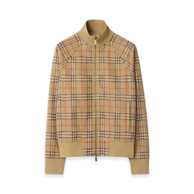 Burberry Check Track Jacket "Sand"