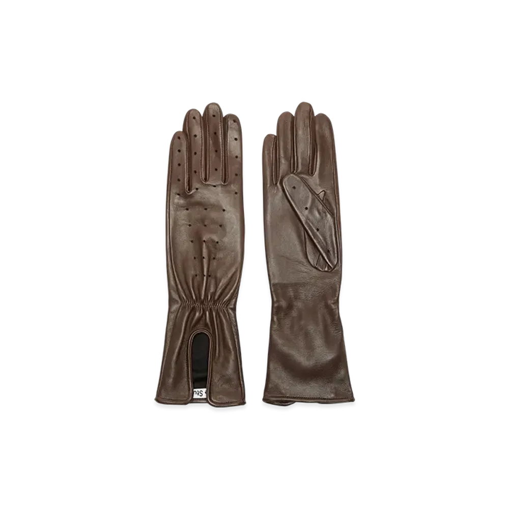 Acne Studios Leather Gloves "Brown"