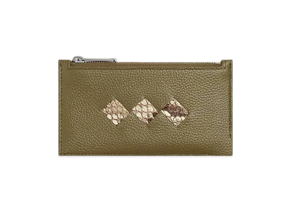 Bottega Veneta Tre Zipped Card Case Japan Exclusive "Alga/Rock/Bone/Fondente"