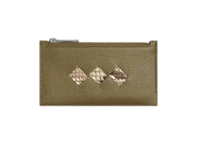 Bottega Veneta Tre Zipped Card Case Japan Exclusive "Alga/Rock/Bone/Fondente"