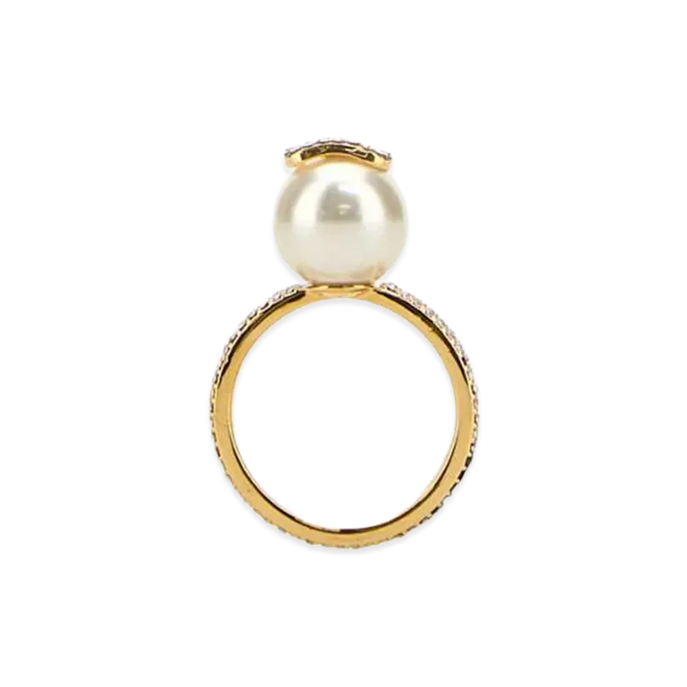 Valentino Women's Metal Vlogo Signature Ring "Gold"