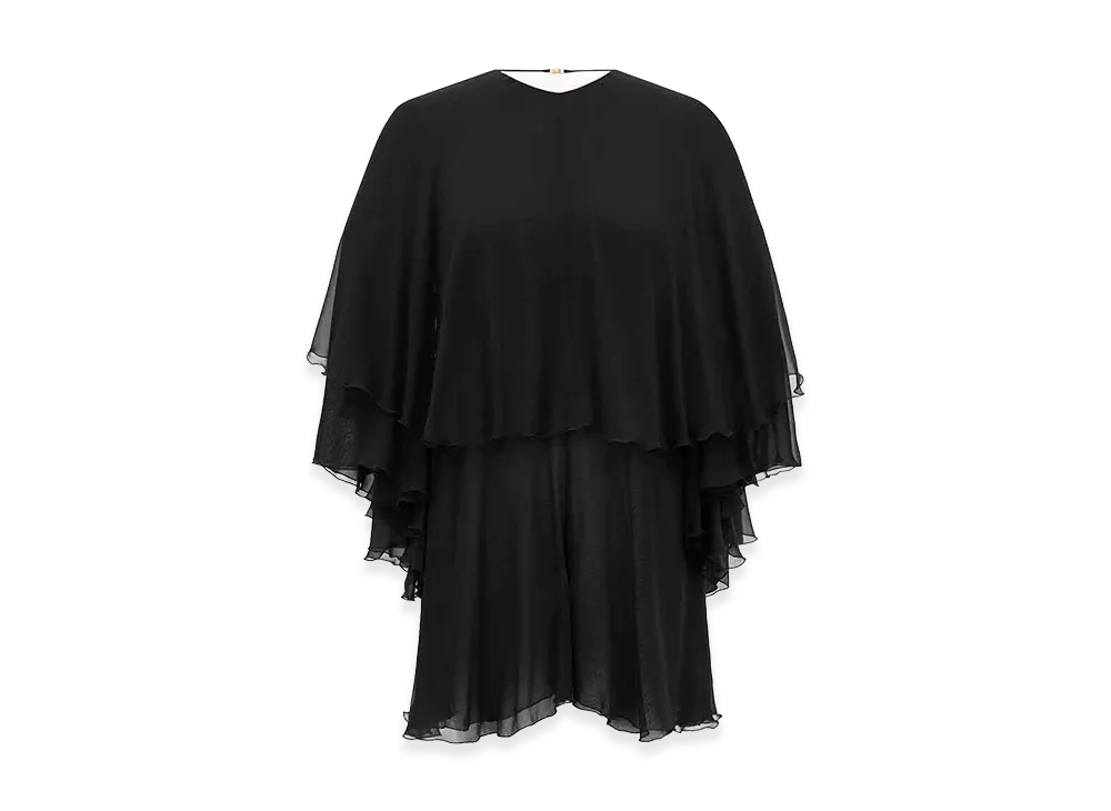 Saint Laurent Women's Silk Jumsuit "Black"
