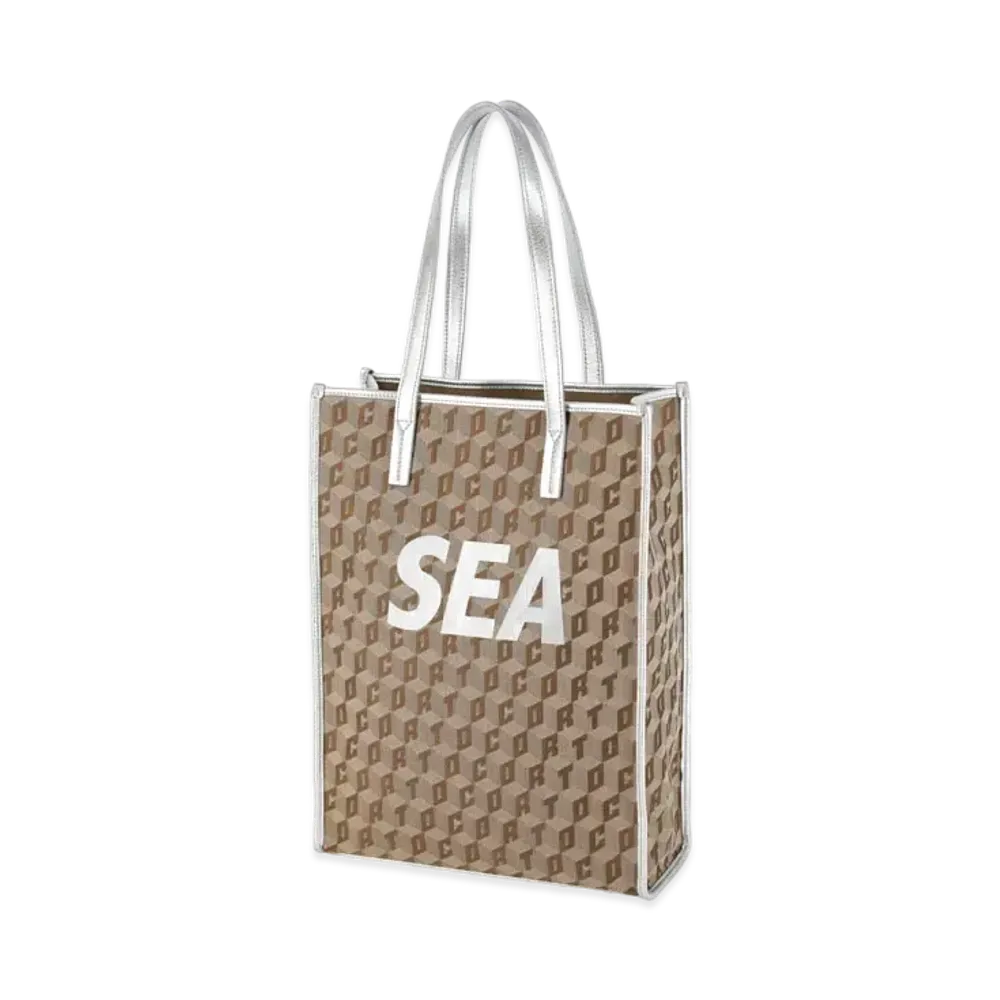 WIND AND SEA Corto Molted × WDS Monogram Tote Bag "Silver"