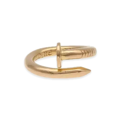Chrome Hearts 22K Nail Flat Ring "Yellow Gold"