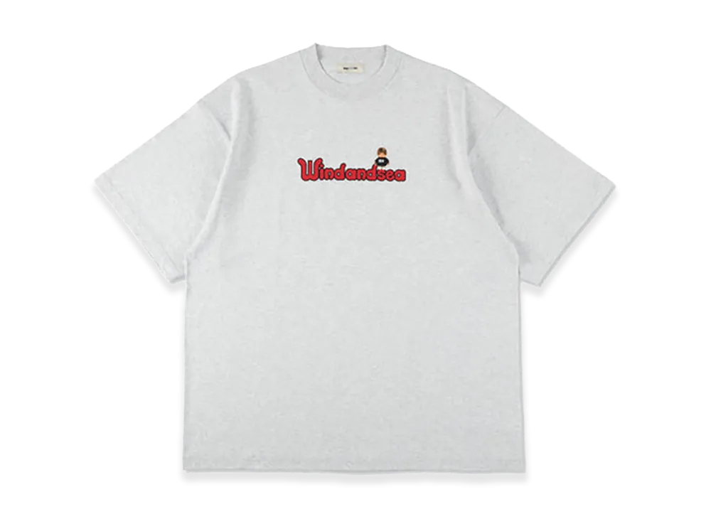 WIND AND SEA x Monchhichi Icon Logo Tee "Ash"