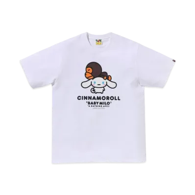 A BATHING APE Baby Milo x Cinnamoroll Tee Mens "White"