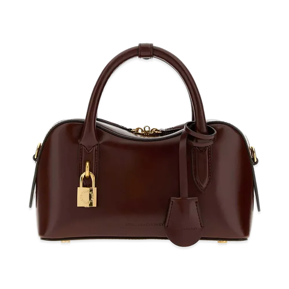 STELLA McCARTNEY Women's Alter Mat Small Ryder Handbag "Brown/Chocolate"