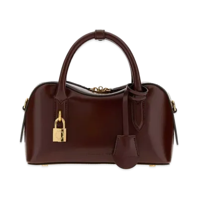 STELLA McCARTNEY Women's Alter Mat Small Ryder Handbag "Brown/Chocolate"