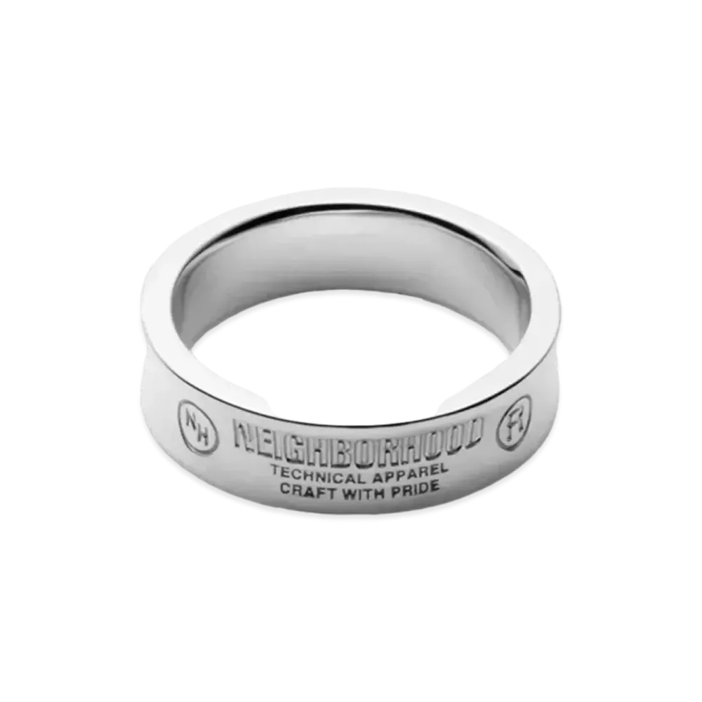 NEIGHBORHOOD Silver Plain Ring "Silver"