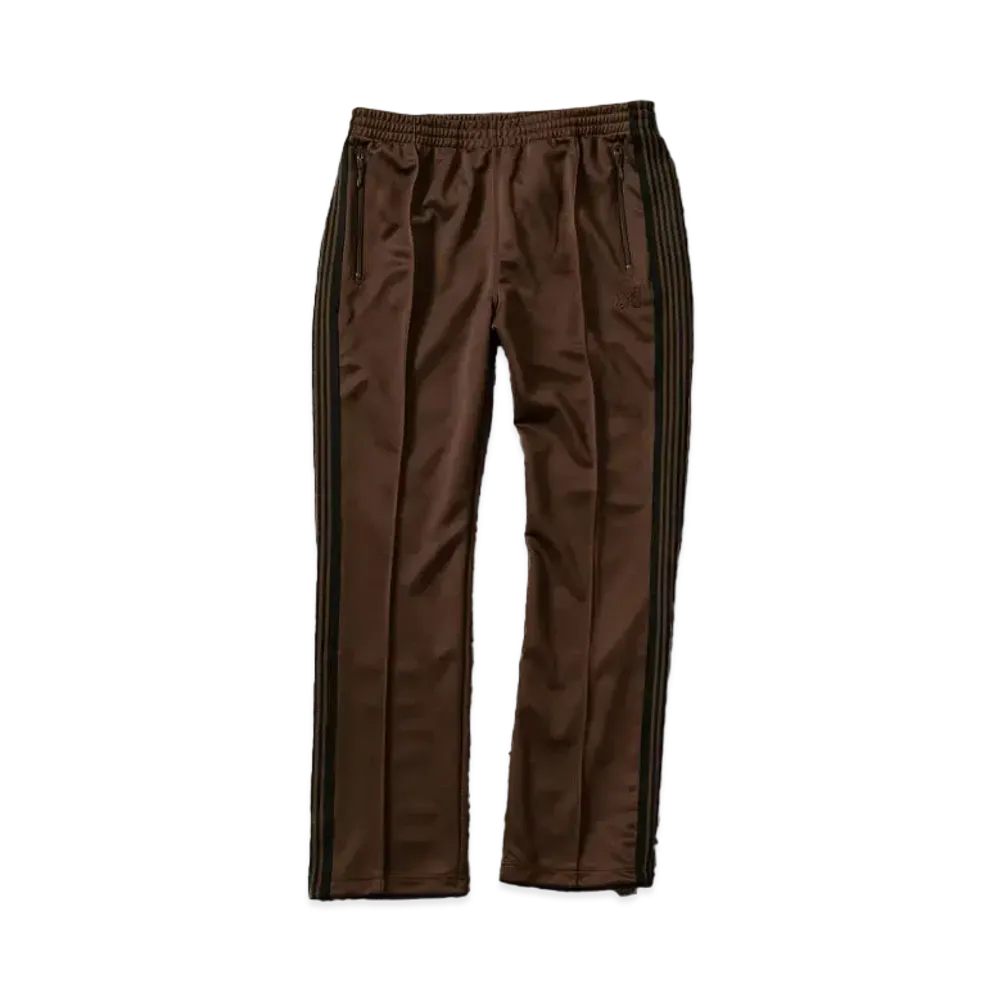 Needles x WILD LIFE TAILOR Narrow Track Pant - Poly Smooth "Dark Brown"