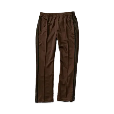 Needles x WILD LIFE TAILOR Narrow Track Pant - Poly Smooth "Dark Brown"