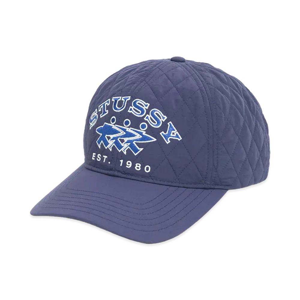 Stussy Quilted Surfwalk Snapback Cap "Navy"