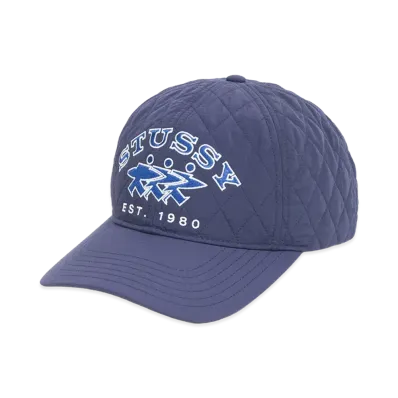 Stussy Quilted Surfwalk Snapback Cap "Navy"