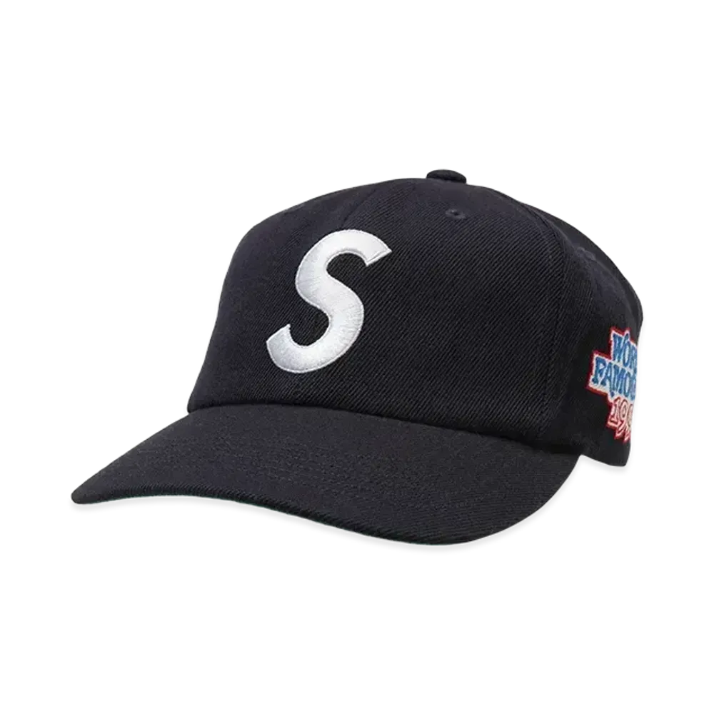 Supreme World Famous S Logo 6-Panel (25SS) "Navy"