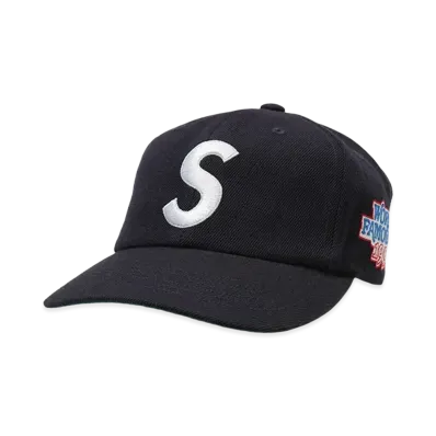 Supreme World Famous S Logo 6-Panel (25SS) "Navy"