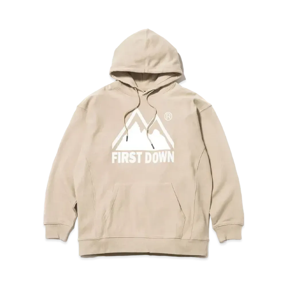 FIRST DOWN GRAPHIC PULLOVER PARKA "Beige"